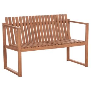 ПЕЙКА С 2 МЕСТА VED HM18124 ТИКОВО ДЪРВО В ЕСТЕСТВЕН ЦВЯТ 130x60x86В см.