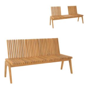 ПОЛИМОРФЕН ДИВАН-ПЕЙКА JEY ТИКОВО ДЪРВО В ЕСТЕСТВЕН НЮАНС 120X57.5X80СМ