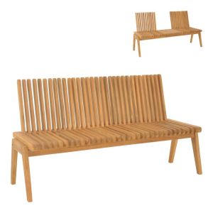 ПОЛИМОРФЕН ДИВАН-ПЕЙКА JEY ТИКОВО ДЪРВО В ЕСТЕСТВЕН НЮАНС 150X57.5X80СМ