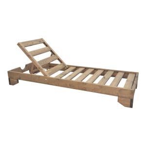 ШЕЗЛОНГ FENDY ОТ ЕЛА В ЦВЯТ ОРЕХ 71.5X200X24СМ