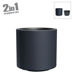 HEOS ПЛАСТМАСОВА САКСИЯ (2 В 1) - Φ39x38см 1/4КУБЧЕТА