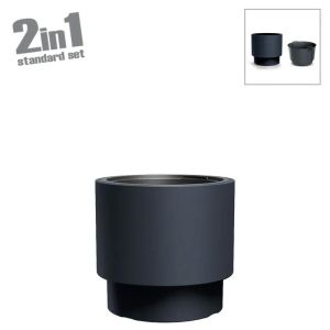 HEOS ПЛАСТМАСОВА САКСИЯ (2 В 1) - Φ29.8x28см 3/6KIB