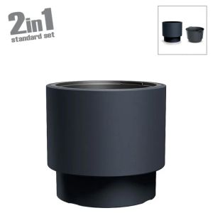 HEOS ПЛАСТМАСОВА САКСИЯ (2 В 1) - Φ39.5x37см 1/4KIB