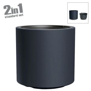 HEOS ПЛАСТМАСОВА САКСИЯ (2 В 1) - Φ46.8x45см 2/12 КУТИЙКИ