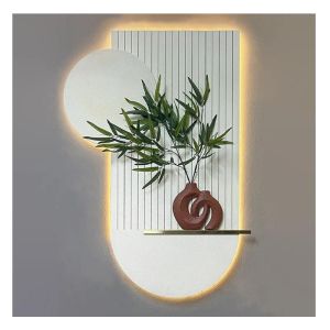 LED 3D СТЕННА ДЕКОРАЦИЯ С ВАЗА И ЦВЕТЯ - 80x100 см 1/KIB