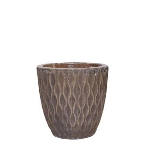 АНТИЧНА ЗЛАТИСТА КРЪГЛА САКСИЯ-МАЛКА Φ29x29см 6/ПАЛИТРА