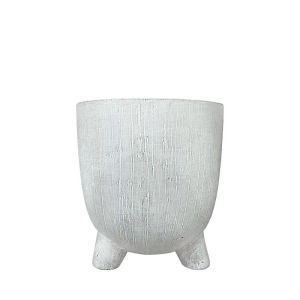 БЯЛА КРЪГЛА САКСИЯ РАИРАНО, СРЕДНА - Φ15x16см 12/15 КУТИИ