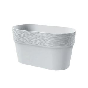 БЯЛА ОВАЛНА САКСИЯ 27.5x14.5x14.8 см 10/40 КУТИЙКИ