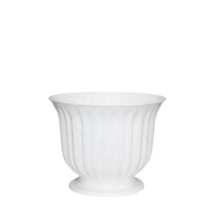 БЯЛА ПЛАСТМАСОВА САКСИЯ - Φ16x14см