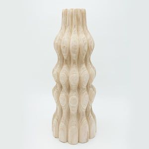 ВАЗА, ДЪРВО, КАФЯВО, 16x44 см