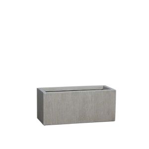 ВИСОКА МАЛКА САКСИЯ ОТ ФИБЕРГЛИНА, ПРАВОЪГЪЛНА, БЕЖОВА - 50x22x22см