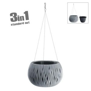 ВИСЯЩА САКСИЯ (3 В 1) Φ23.8x16.1см 5/10