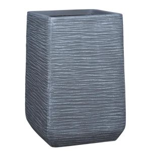 ГОЛЯМА САКСИЯ ОТ ФИБЪРГЛИНА, СВЕТЛО СИВА, TOWER-LINES - 60x60x90 см