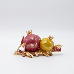ДЕКОРАТИВЕН НАР, ПОЛИСМОЛА, ЗЛАТИСТО-БОРДО, 18.5x8.5x9.5см