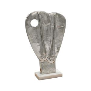 ДЕКОРАТИВНА ФИГУРА FL24531 СРЕБЪРИСТ ЦВЯТ 23X27СМ