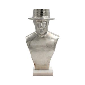ДЕКОРАТИВНА ФИГУРА HATMAN FL24574 СРЕБЪРЕН ЦВЯТ 18X35СМ