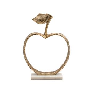 ДЕКОРАТИВНА ФИГУРА ЯБЪЛКА FL24506 ЗЛАТИСТ ЦВЯТ 22X31СМ