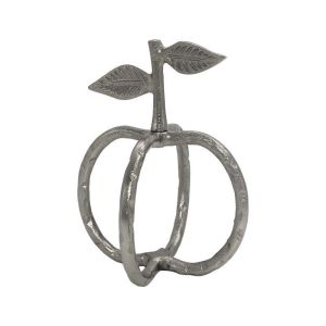 ДЕКОРАТИВНА ФИГУРА APPLE FL21108 СРЕБЪРИСТ ЦВЯТ 16X20СМ