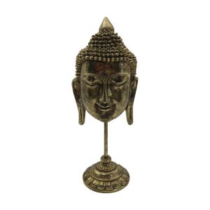 ДЕКОРАТИВНА ФИГУРА BUDDHA 23767 ЗЛАТИСТ ЦВЯТ 14X11X36СМ