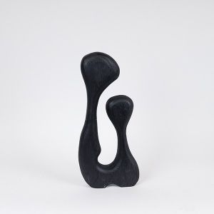 ДЕКОРАТИВНА ФИГУРА, ДЪРВО, ЧЕРНО, 19x5.5x44см