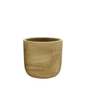 ЗЛАТИСТА КРЪГЛА САКСИЯ С ПЕТНА, МАЛКА - Φ13x12.5см 18/15KIB