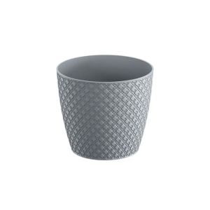 КРЪГЛА САКСИЯ СИВА Φ12.8x11.2см 10/180CBM
