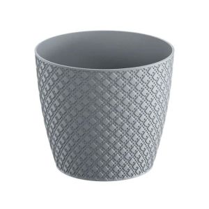 КРЪГЛА САКСИЯ СИВА, Φ18.9x16.7см 5/90 КУТИЙКИ