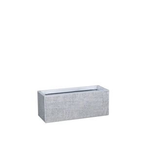 МАЛКА САКСИЯ ФИБЕРГЛИНА ОТ БЯЛ ЦИМЕНТ, ВИСОКА, ПРАВОЪГЪЛНА - 50x20x20см