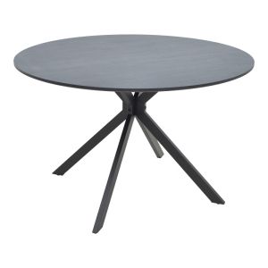 МАСА XUSON ТЪМНОСИВ ПЛОТ-ЧЕРНИ МЕТАЛНИ КРАКА D120X75СМ