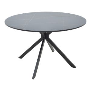 МАСА XUSON ЧЕРЕН МРАМОРЕН ПЛОТ-ЧЕРНИ МЕТАЛНИ КРАКА D120X75СМ