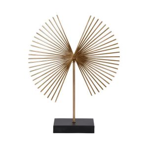 МЕТАЛНА ДЕКОРАТИВНА ФИГУРА, ЗЛАТИСТ ЦВЯТ, 30X10X34СМ,