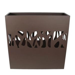 МЕТАЛНА САКСИЯ , КАФЯВА- 100x30x100см 1/KIB