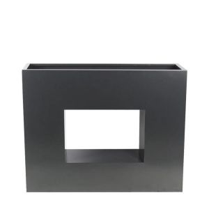 МЕТАЛНА САКСИЯ, ПРАВОЪГЪЛНА С ДУПКИ - 100x26x80см 1/KIB