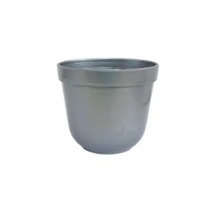 ПЛАСТМАСОВА СРЕБЪРНА САКСИЯ FL-13 - Φ12.5x11.5см