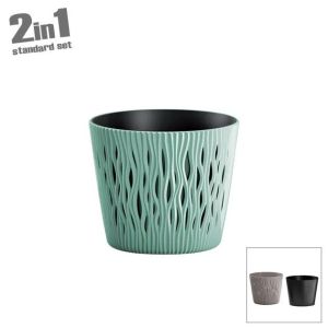 САКСИИ (2 В 1) МЕНТОВО-ПЯСЪЧНИ КРЪГЛИ Φ12.8x11.1см 10/90 КУТИЙКИ