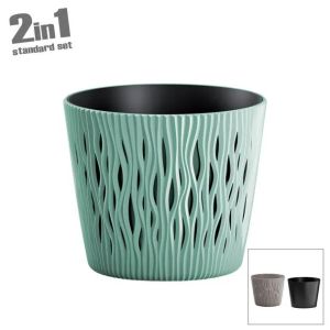САКСИИ (2 В 1) МЕНТОВО-ПЯСЪЧНИ КРЪГЛИ Φ18.9x16.5см 10/60 КУТИЙКИ