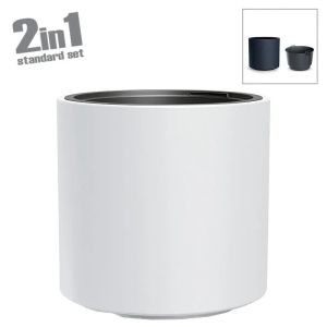 САКСИЯ (2 В 1) ПЛАСТМАСА БЯЛО HEOS - Φ46.8x45см 2/12KIB