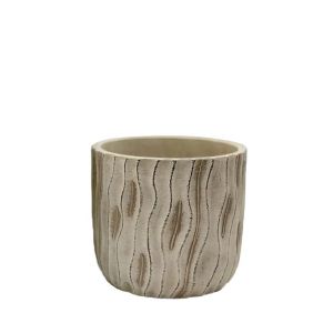 САКСИЯ БЕЖОВА КРЪГЛА ВЕРТИКАЛНИ ИЗВИТИ МАЛКА - Φ13x12.5см 18/15KIB