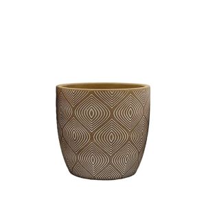 САКСИЯ КАФЯВА/БЯЛА КРЪГЛА С ФОРМИ, МАЛКА - Φ13x12.5см 18/15KIB