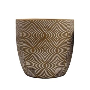 САКСИЯ КАФЯВА/БЯЛА КРЪГЛА С ФОРМИ,ГОЛЯМА - Φ18x17.5см 6/20 КУТИЙКИ