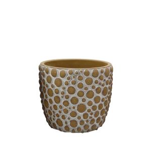 САКСИЯ КАФЯВАО/БЯЛА КРЪГЛА С ЦВЕТЕН МОДЕЛ МАЛКА - Φ13.5x12.5см 18/15KIB