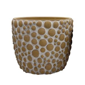 САКСИЯ КАФЯВАО/БЯЛА КРЪГЛА С ЦВЕТЕН МОДЕЛГОЛЯМА - Φ18.5x17.5см 6/20 КУТИИ