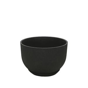 САКСИЯ ОТ КАМЪК ПОЛИСМОЛА С ЧИНИЯ, МАЛКА КУПА, ЧЕРЕН ВЪГЛЕН - Φ33x22см