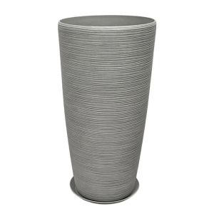 САКСИЯ ОТ КАМЪК ПОЛИСМОЛА С ЧИНИЯ, СИВА, ОТ СТАРА ГЛИНА,ГОЛЯМА - Φ40x75.5см