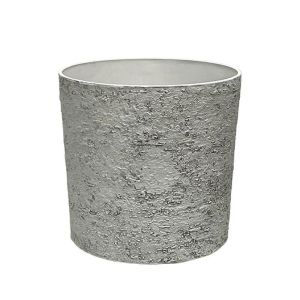 САКСИЯ ОТ КАМЪК ПОЛИСМОЛА, СИВА, ИЗНОСЕНА,ГОЛЯМА, КАМЪК - Φ43x43см