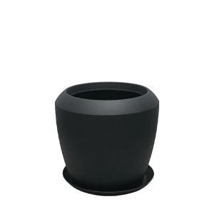 САКСИЯ ОТ ПОЛИСМОЛА С ЧИНИЯ, ЧЕРНА, СИНА, МАЛКА - Φ33.5x30.5см