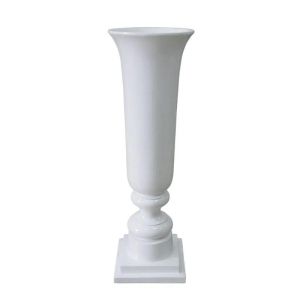 САКСИЯ ОТ ФИБЕРСТЪКЛО/СТЪКЛО БЯЛА - 33x33x102см 1/KIB
