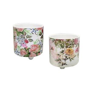 САКСИЯ С КРАКА (2 ДИЗАЙНА НА АС) РОЗИ С ДИГИТАЛЕН ПЕЧАТ - Φ12.6x13.2см 4/32 КУТИЙКИ