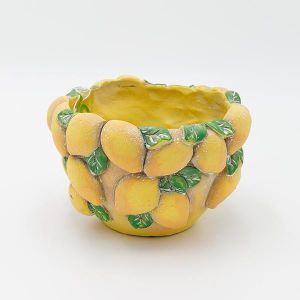 ЦИМЕНТОВ САКСИЯ С ДИЗАЙН С ЛИМОН 16.5x16.5x10.5см