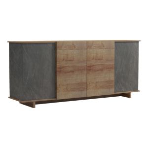 БЮФЕТ ZAFORE В АНТИЧНО КАФЯВО ДЪБОВО ПОКРИТИЕ 180X45X80СМ